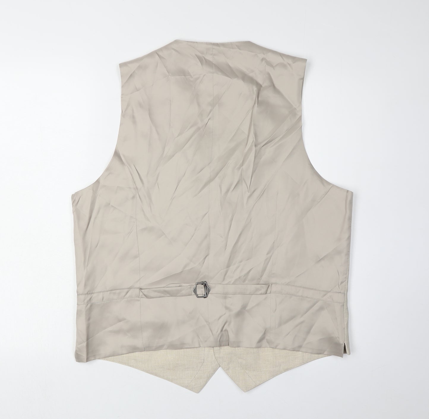 Marks & Spencer Men's Beige Linen Waistcoat 44R