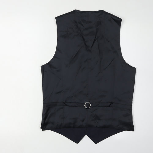 Marks and Spencer Men's Black Waistcoat, Size 36R