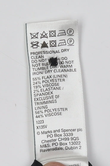 Marks and Spencer Men's Black Waistcoat, Size 36R