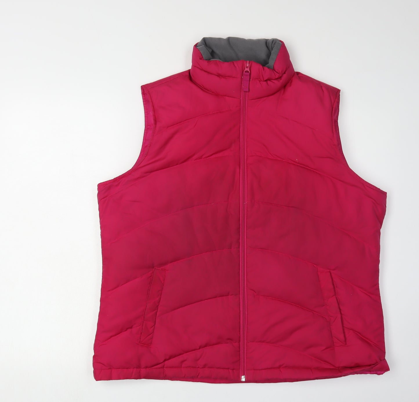Lands' End Women's Pink XL Puffer Waistcoat