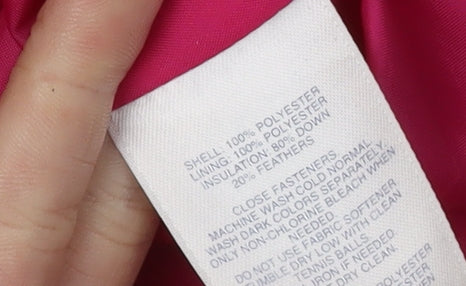 Lands' End Women's Pink XL Puffer Waistcoat