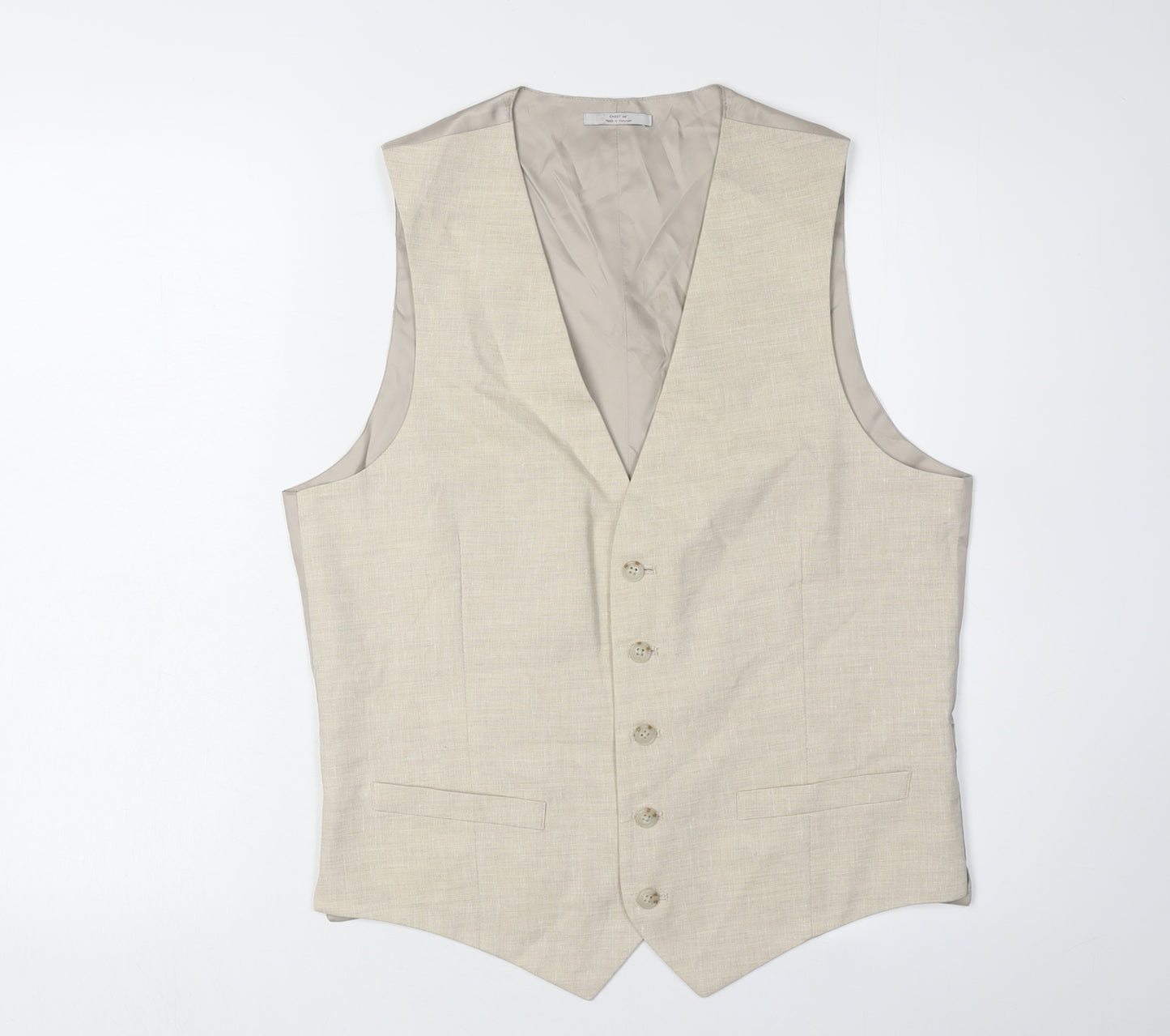 Marks and Spencer Men's Beige Waistcoat 38R