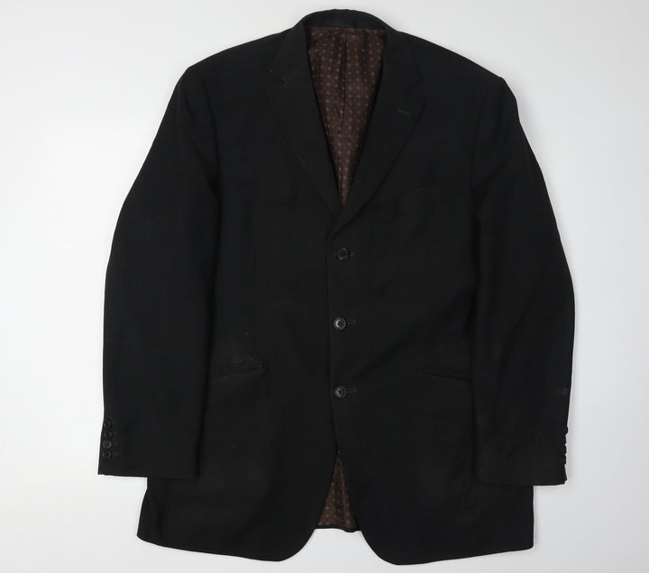 Marks and Spencer Men's Black Blazer, Size 42R