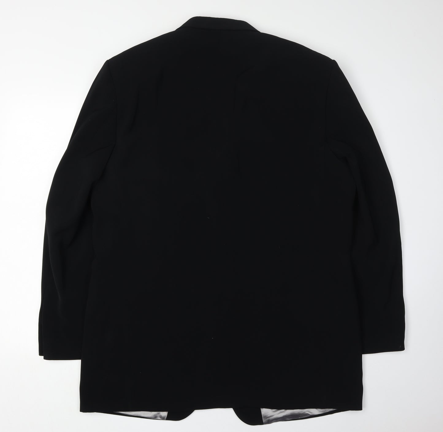 Hugo James Men's Black Tuxedo Blazer 44L - Formal Polyester
