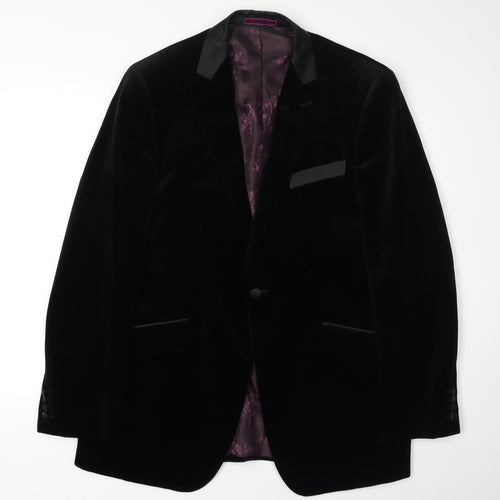 Marks and Spencer Men's Black Velvet Blazer 42L