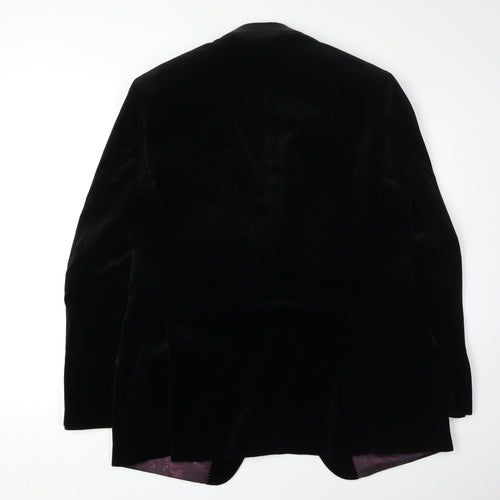 Marks and Spencer Men's Black Velvet Blazer 42L