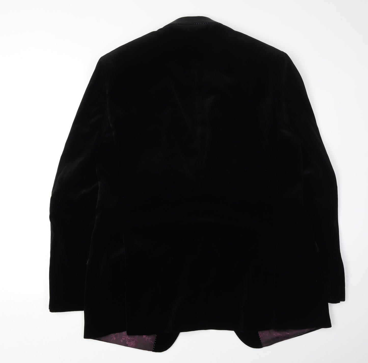 Marks and Spencer Men's Black Velvet Blazer 42L