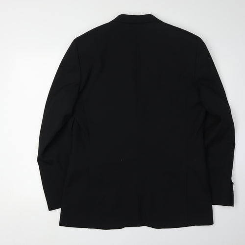 Moss Esq. Men's Black Tuxedo Blazer 40R Shawl Lapel Formal