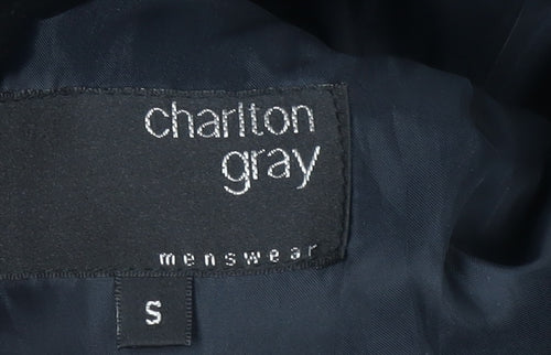 Charlton Gray Men's Black Wool Blend Coat Size S