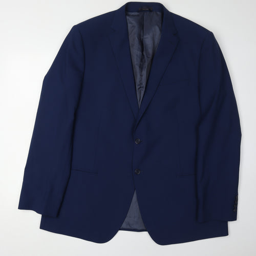 Marks and Spencer Men's Blue Blazer, 46 Long Length