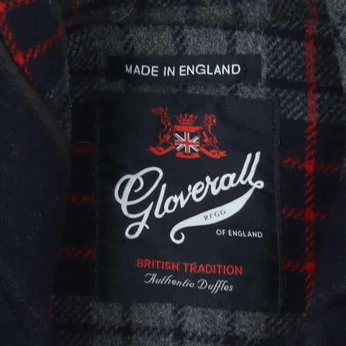 Gloverall Men's Black Hooded Duffle Coat 42 Regular