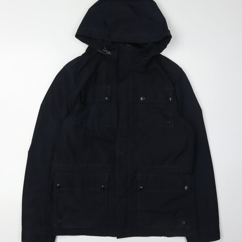 Marks and Spencer Men's Black Hooded Parka Jacket S