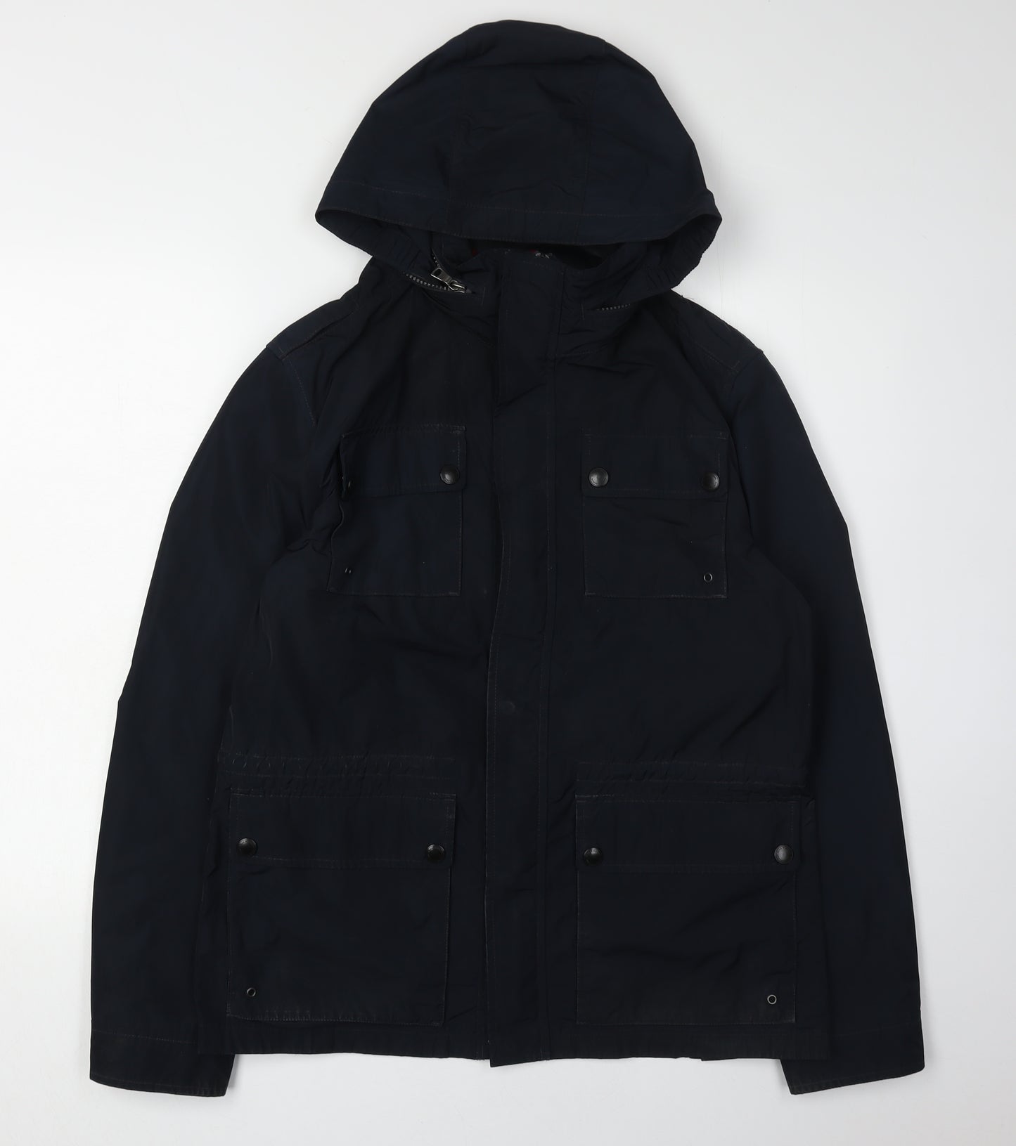 Marks and Spencer Men's Black Hooded Parka Jacket S
