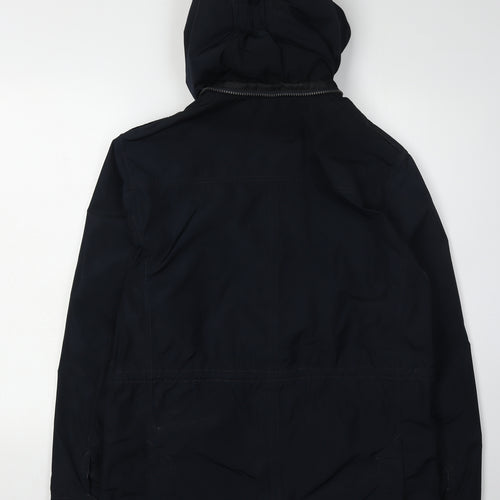 Marks and Spencer Men's Black Hooded Parka Jacket S