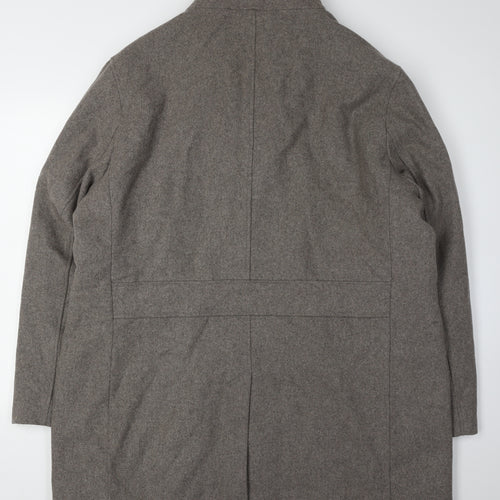 Marks and Spencer Men's Grey 3XL Overcoat - New With Tags