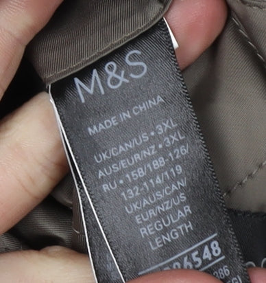 Marks and Spencer Men's Grey 3XL Overcoat - New With Tags