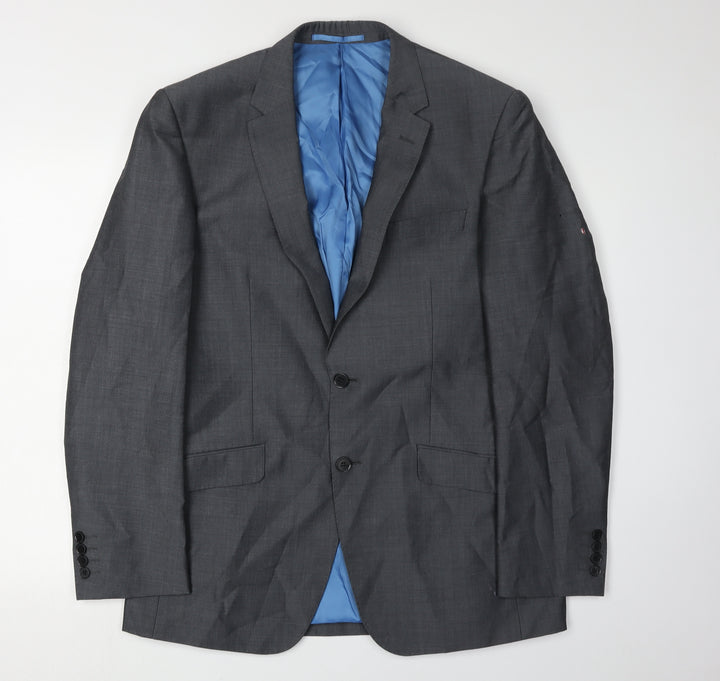 Marks and Spencer Men's Grey Regular Blazer Jacket 40R