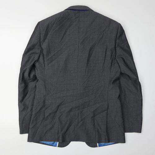 Marks and Spencer Men's Grey Regular Blazer Jacket 40R