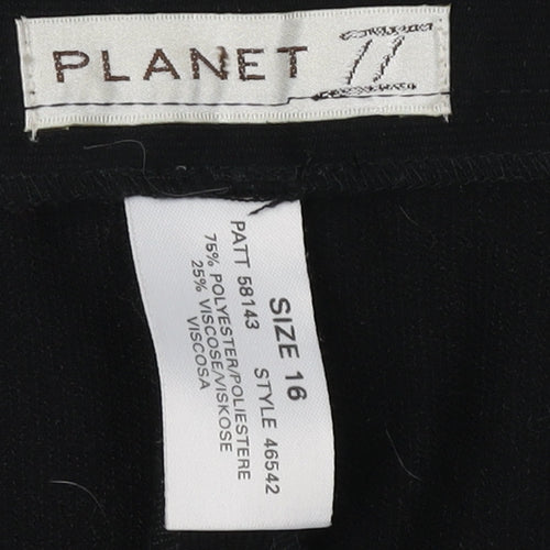 Planet Women's Black Trousers Size 16