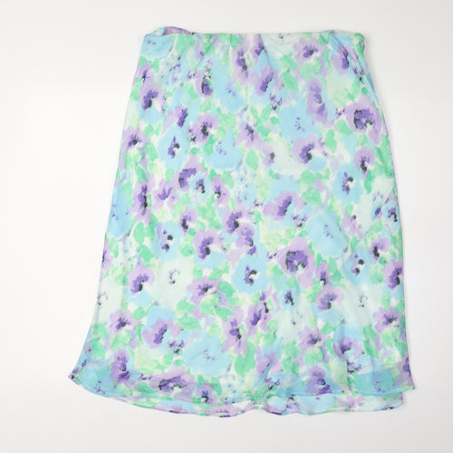 BM Collection Women's Multicoloured Floral Skirt