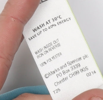 Marks and Spencer Women's Blue Floral Tunic Blouse Size 14