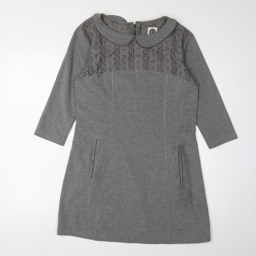 Superdry Women's Grey Medium Collared Dress
