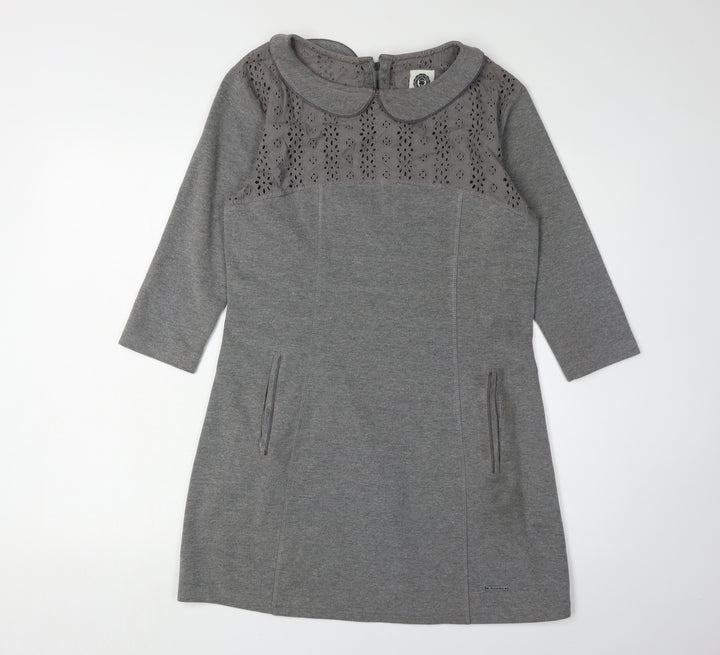 Superdry Women's Grey Medium Collared Dress