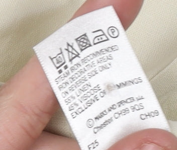 Marks and Spencer Women's Embroidered Button-Up Shirt Size 10