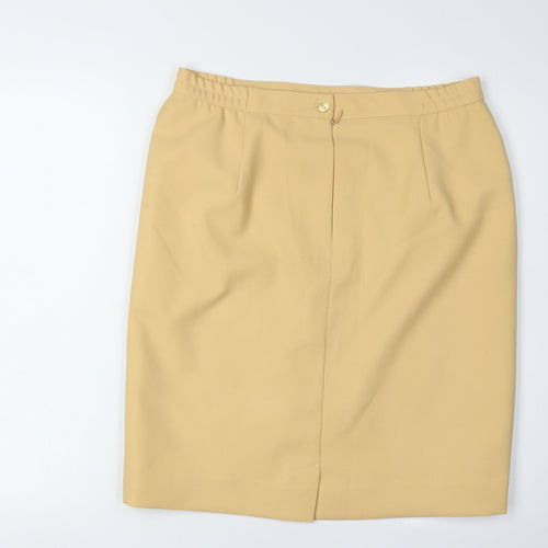 Eastex Women's Beige Pencil Skirt Size 16