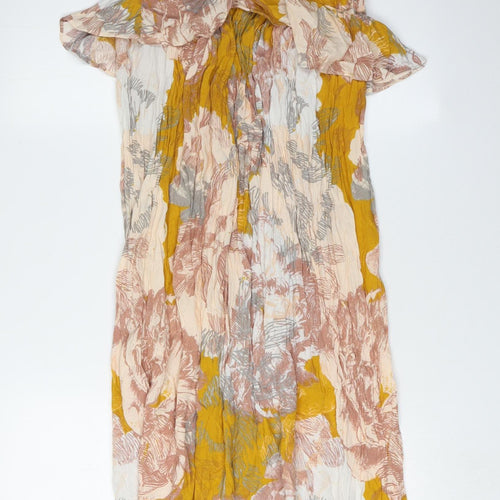 H&M Women's Multicoloured Floral Dress Size 6