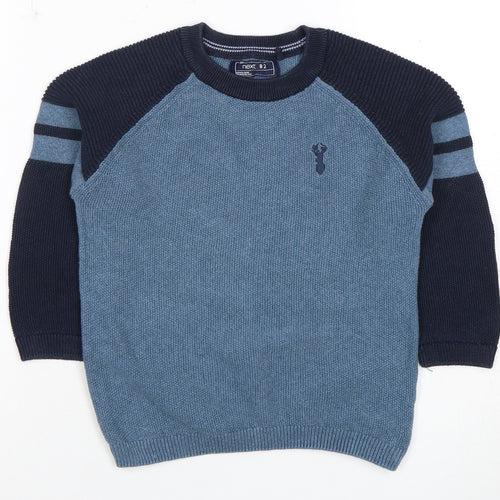 Next Boys Blue Pullover Crew Neck Jumper Age 5