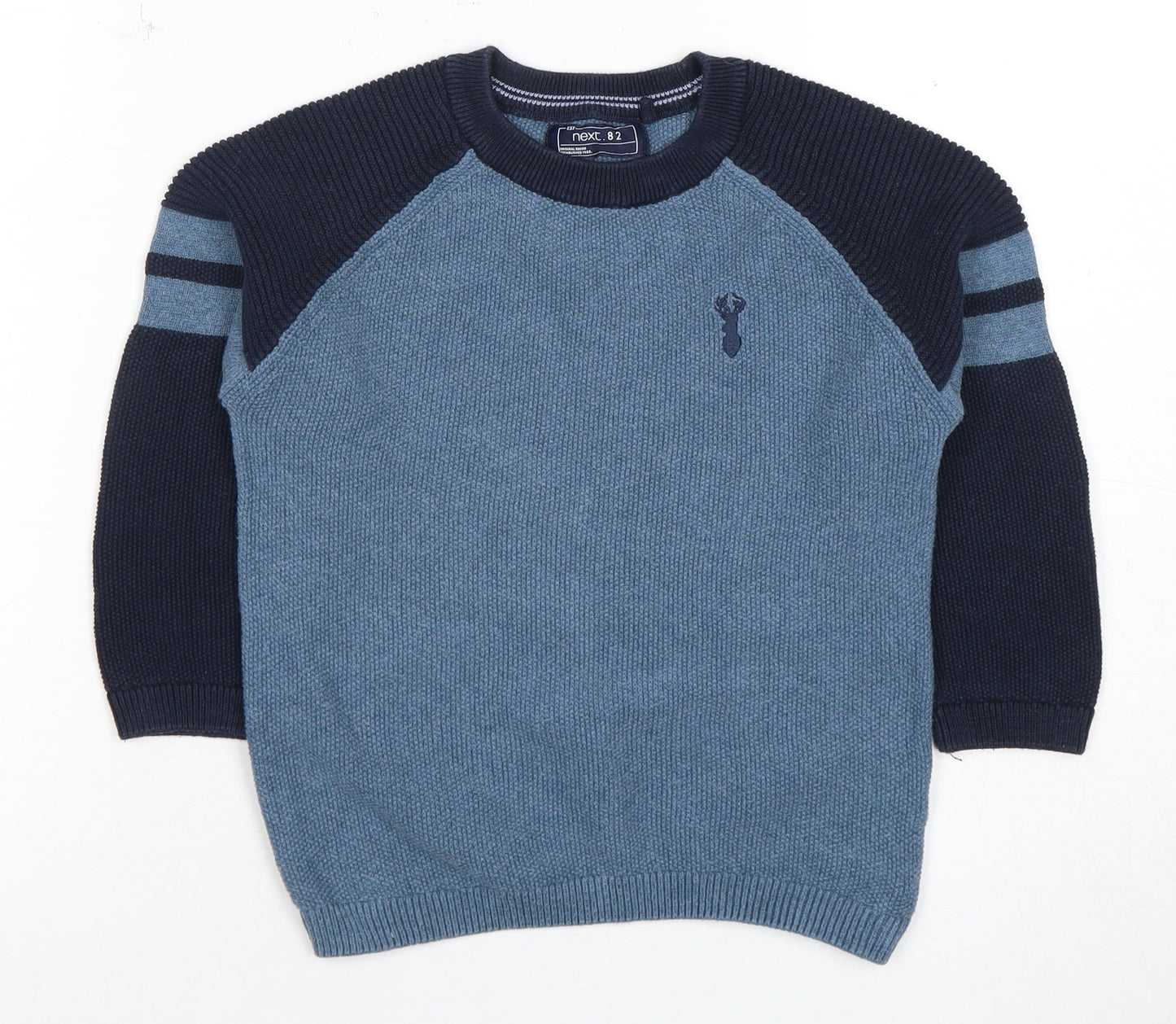 Next Boys Blue Pullover Crew Neck Jumper Age 5