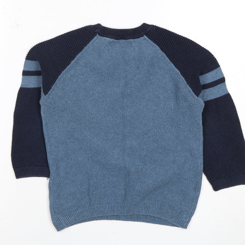 Next Boys Blue Pullover Crew Neck Jumper Age 5
