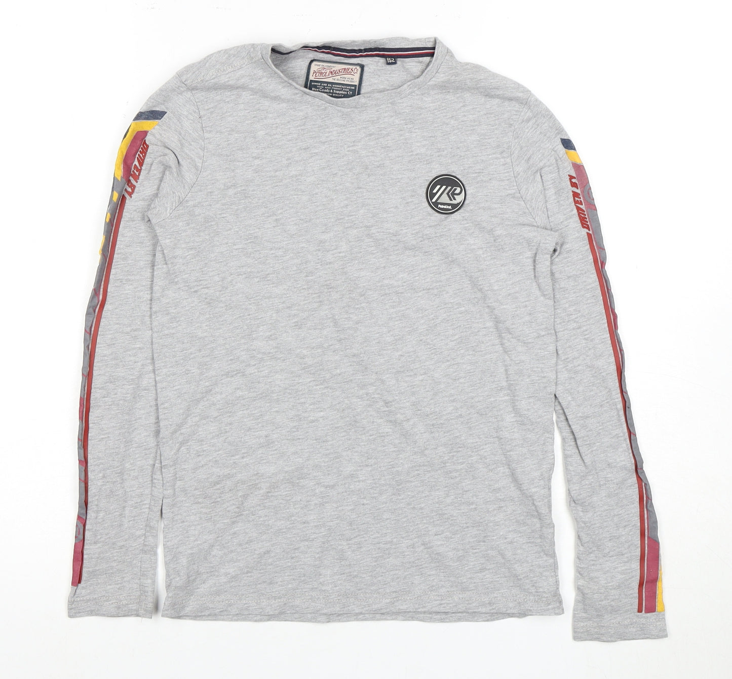 Petrol Industries Boys Grey Long Sleeve T-Shirt 9-10 Years