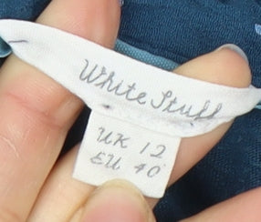 White Stuff Women's Blue Dragonfly Print Top