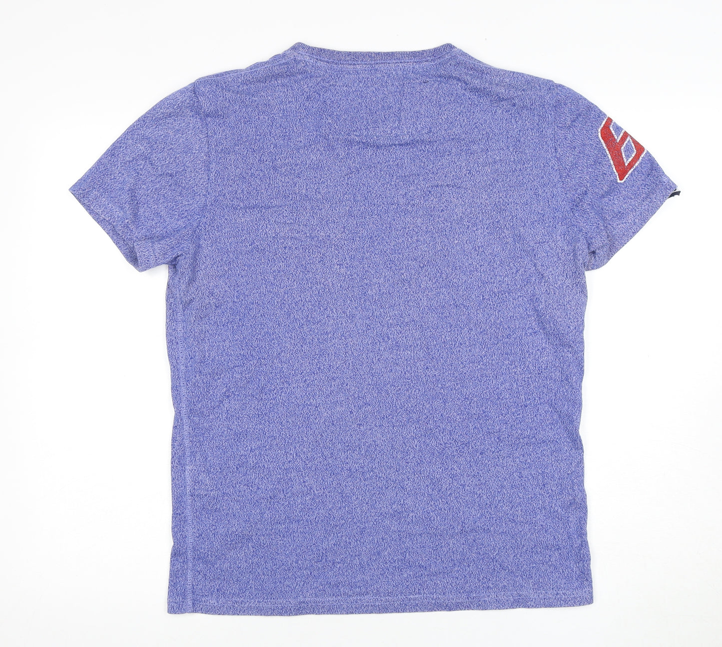 Superdry Men's Blue Graphic Print T-Shirt Medium