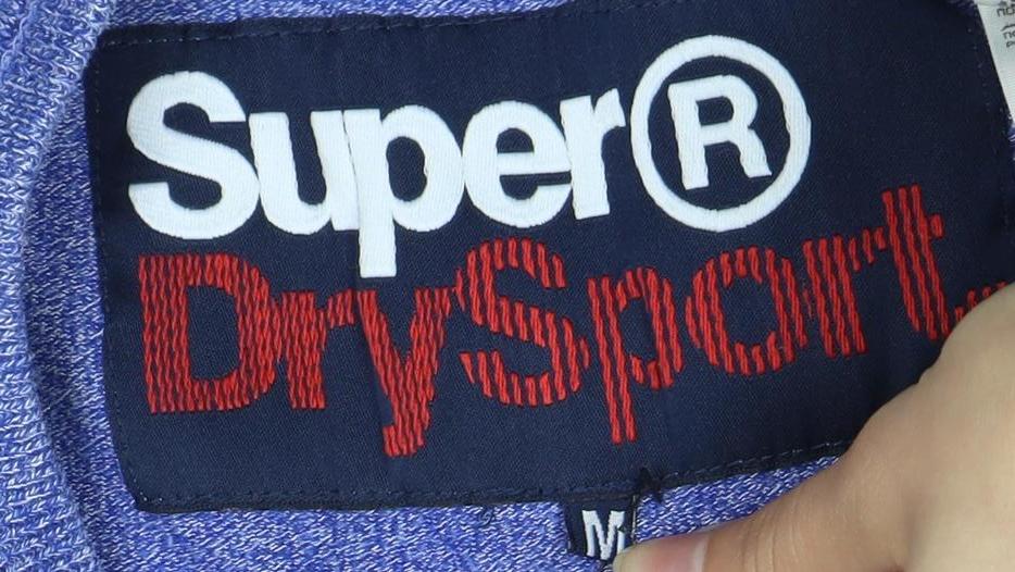 Superdry Men's Blue Graphic Print T-Shirt Medium
