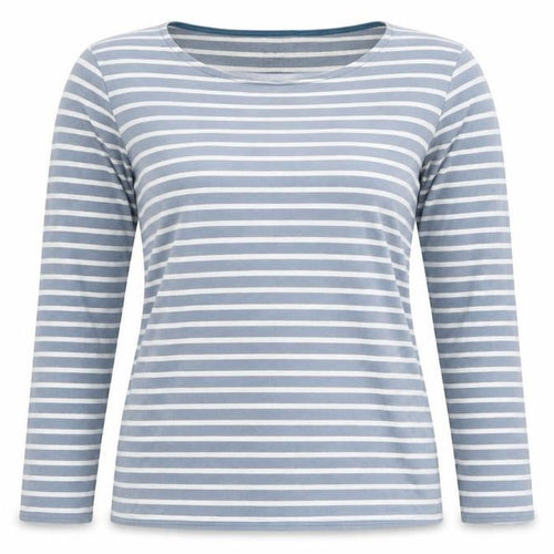Boden Women's Blue Striped Long Sleeve T-Shirt Size 12