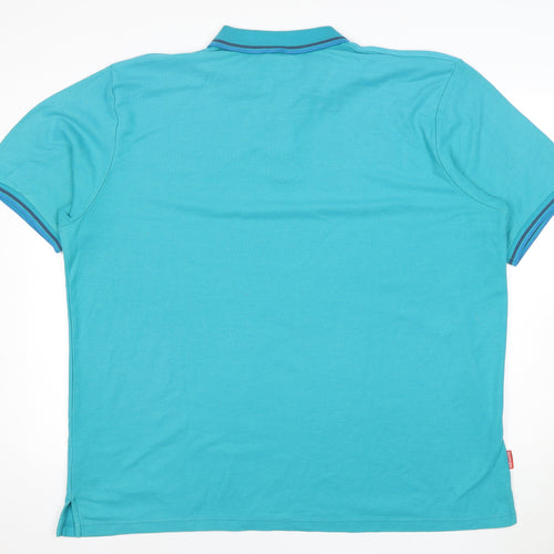 Slazenger Men's Blue Polo Shirt XL, Short Sleeve, Casual Style