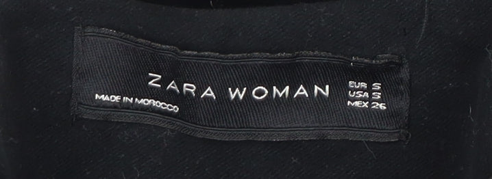 Zara Women's Black Military Jacket Size 10