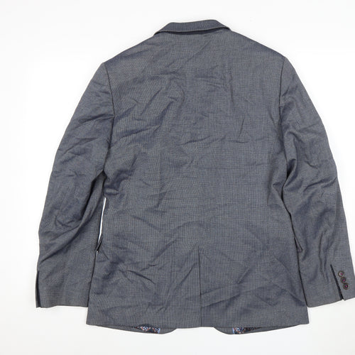 Ted Baker Men's Grey Blazer Size 3 Regular Fit Jacket
