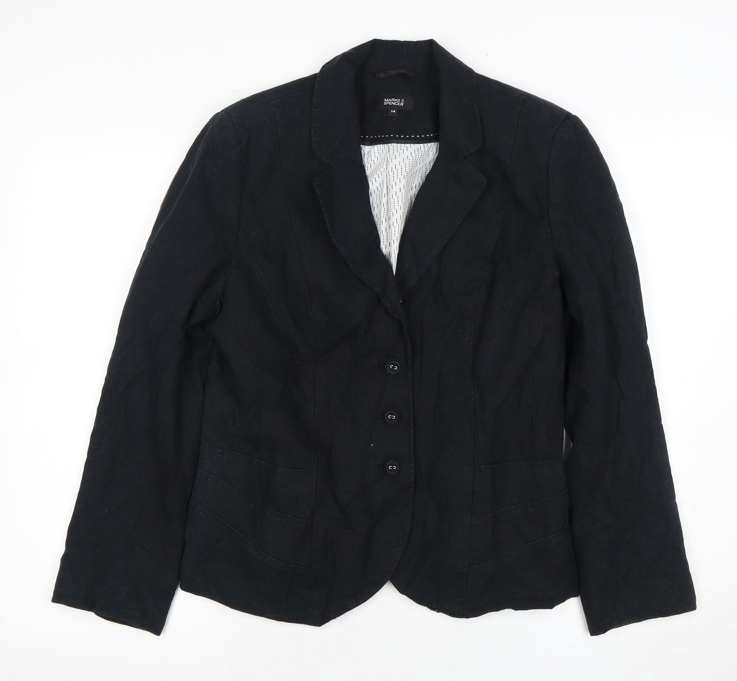 Marks and Spencer Women's Black Blazer Size 14