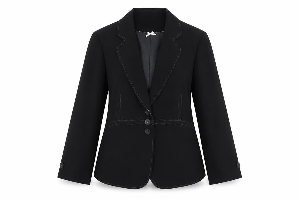 Front view of Marks & Spencer Women's Black Blazer, size 10