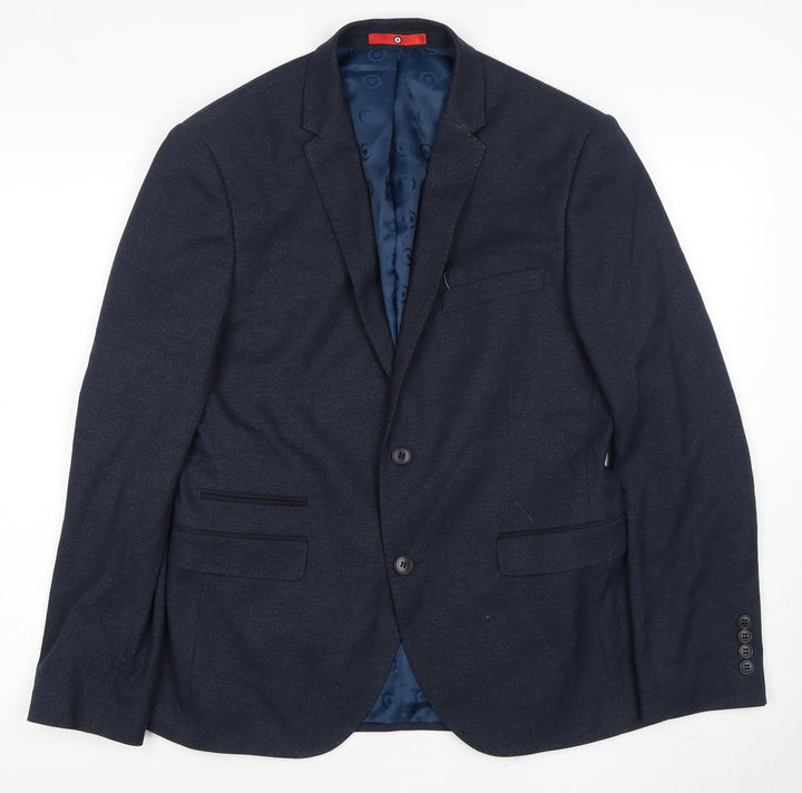 Lambretta Men's Slim Fit Blue Blazer 38 Short Jacket