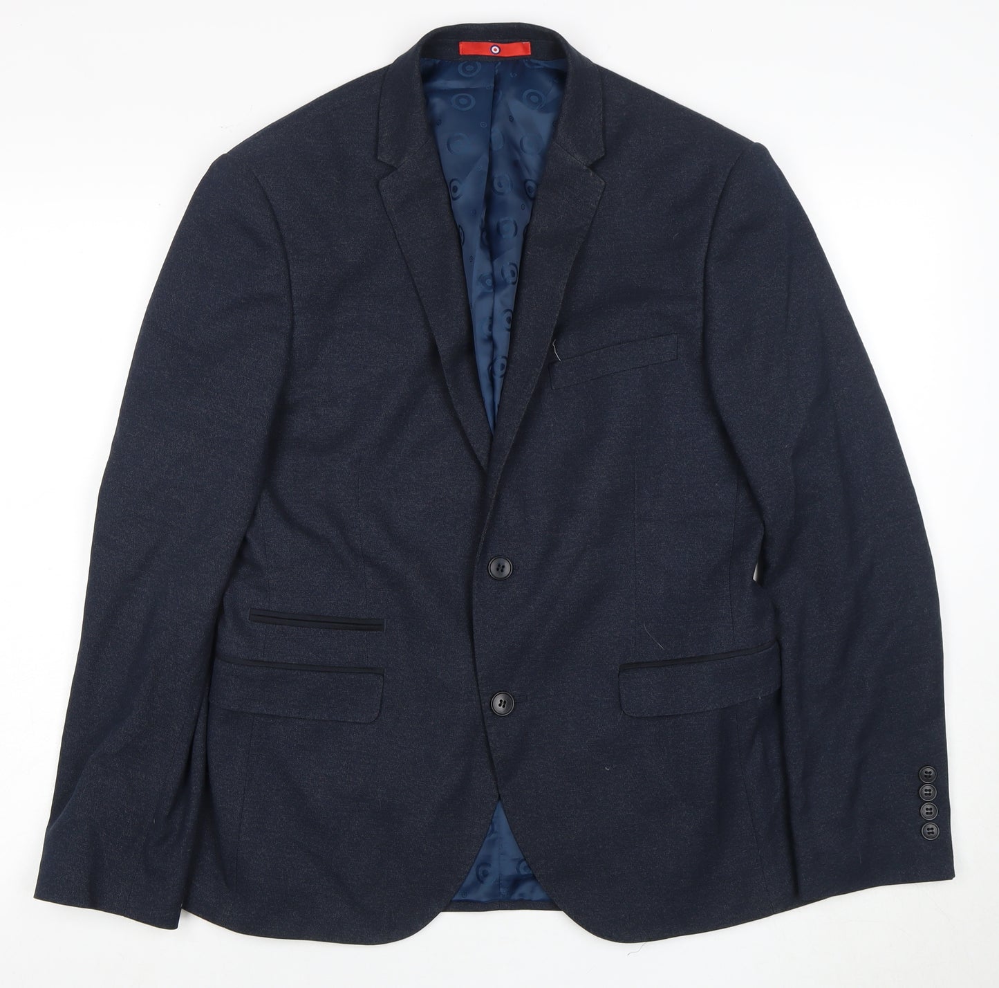 Lambretta Men's Slim Fit Blue Blazer 38 Short Jacket