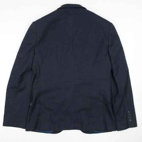 Lambretta Men's Slim Fit Blue Blazer 38 Short Jacket