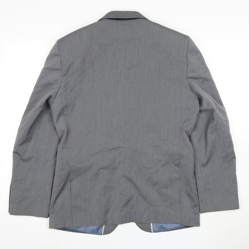 ONESIX5IVE Men's Grey Slim Fit Blazer 38S Jacket