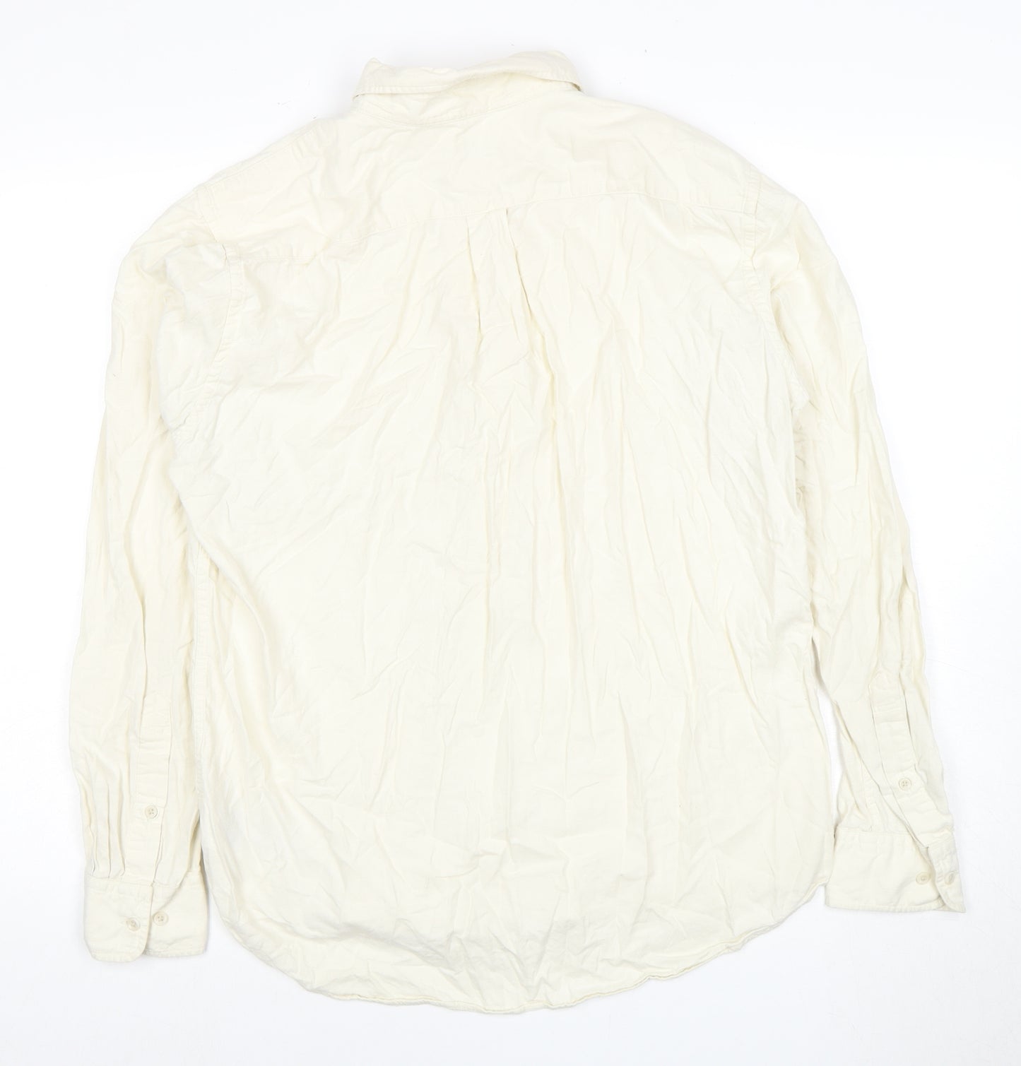 Uniqlo Men's White M Long Sleeve Button-Up Shirt