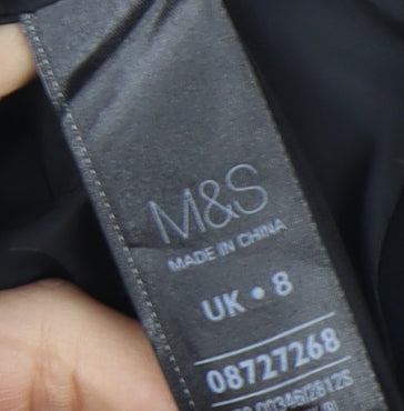 Marks and Spencer Women's Black Pencil Skirt, Size 8