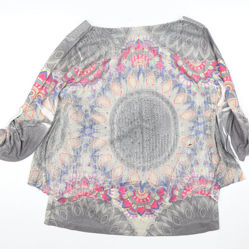 Apricot Women's Multicoloured S/M Blouse Geometric Design